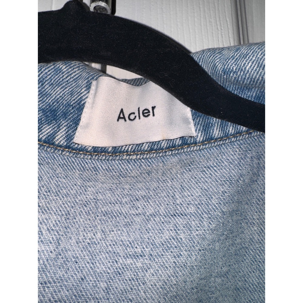 ACLER Sleeveless Denim Dress Embellished Belted Shirt Dress Mini - Picture 9 of 12